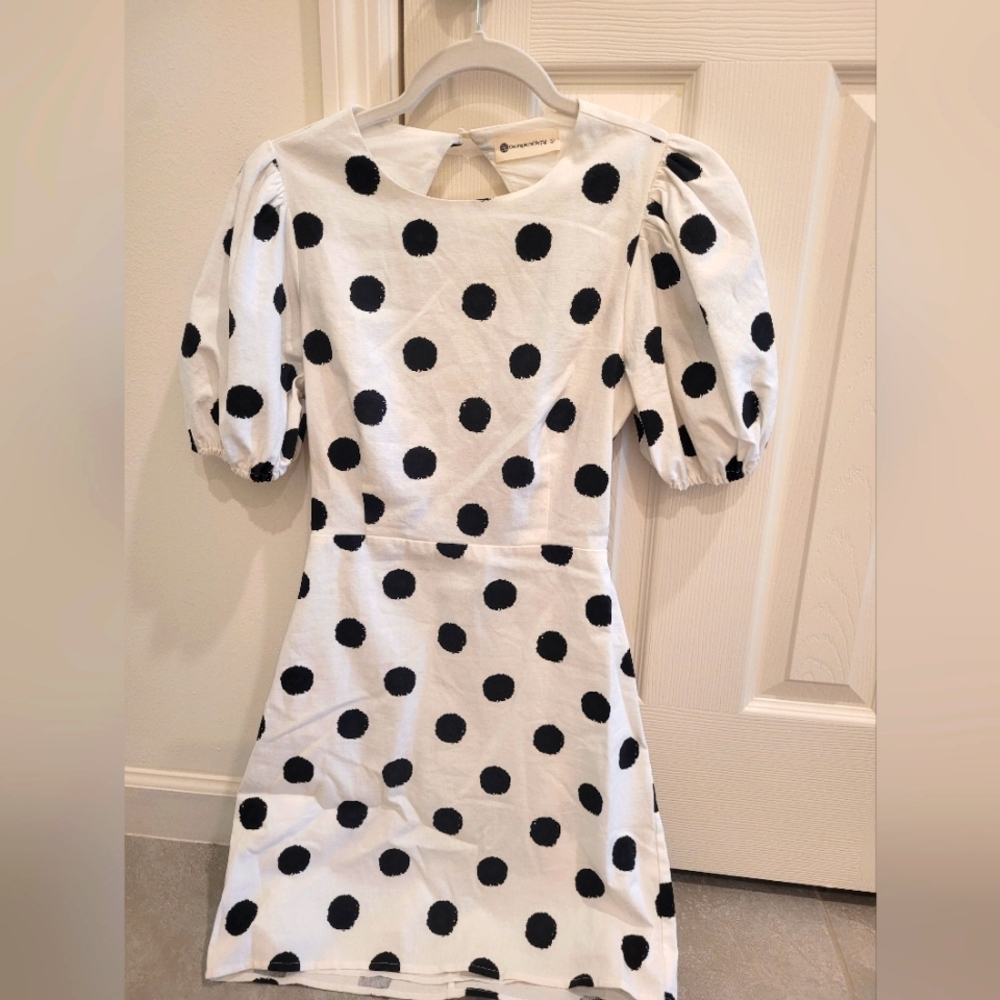 Black and White Polka Dot Dress